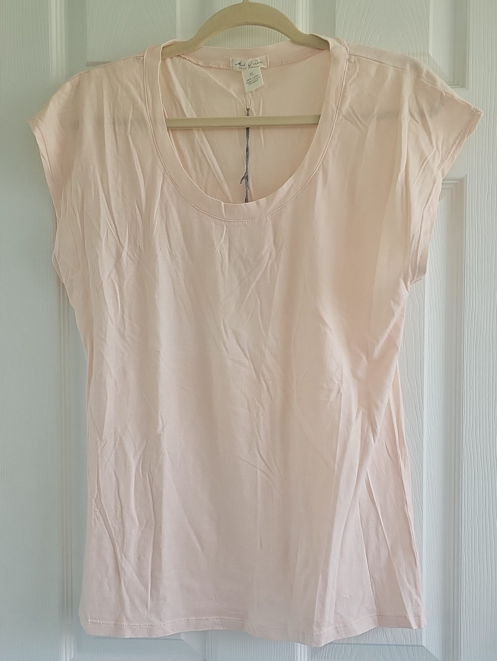 Mod-O-Doc Soft Pink Cap-Sleeve Tee